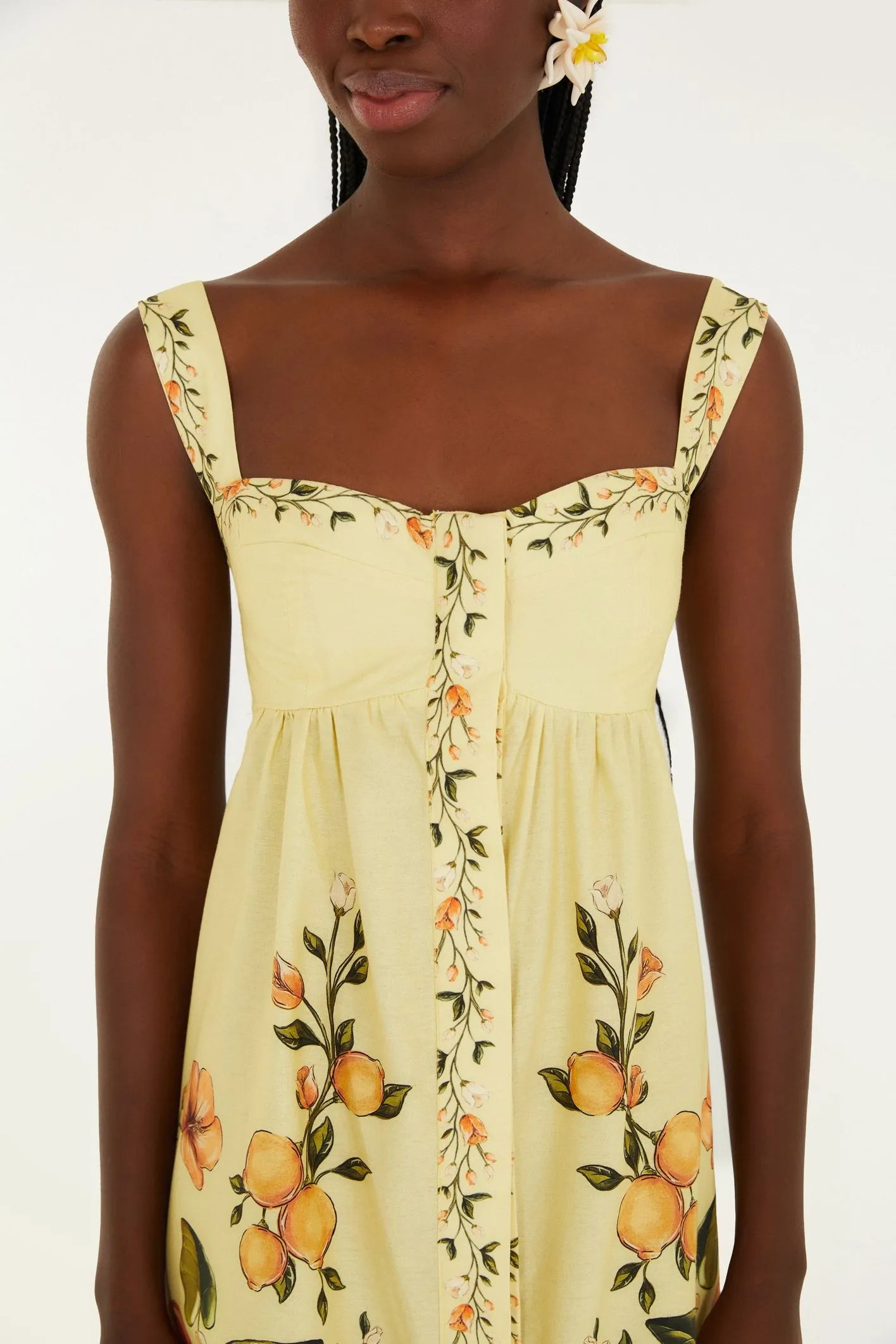 VESTIDO LONGO ALCA BOSQUE CHIC FARM VERDE PISTACHE