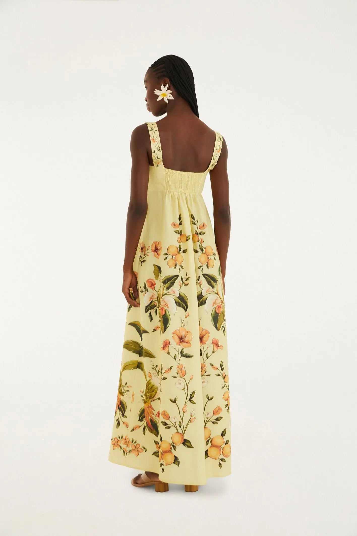 VESTIDO LONGO ALCA BOSQUE CHIC FARM VERDE PISTACHE