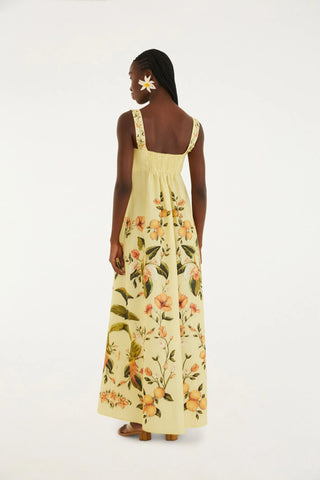 VESTIDO LONGO ALCA BOSQUE CHIC FARM VERDE PISTACHE