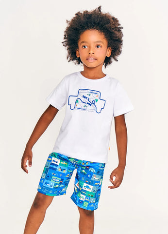 CONJ MAS CAM E BERM CARROS ALPHABETO BRANCO/VERDE