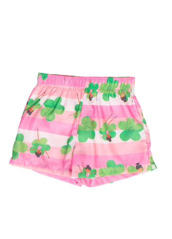 CONJ FEM DANCANDO ENTRE FLORES ALPHABETO ROSA/BRANCO