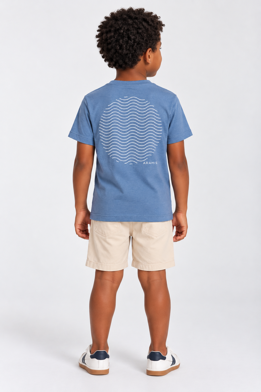 CAMISETA ARAMIS INF MC ESTAMPA LINHAS INDIGO