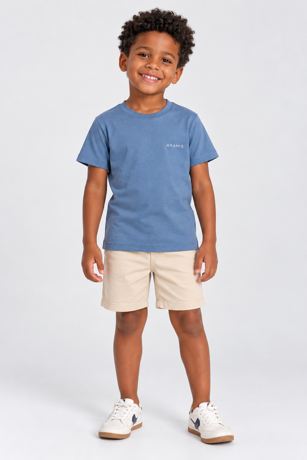 CAMISETA ARAMIS INF MC ESTAMPA LINHAS INDIGO