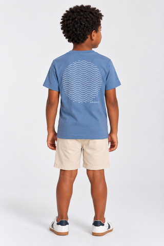 CAMISETA ARAMIS INF MC ESTAMPA LINHAS INDIGO