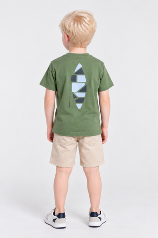 CAMISETA ARAMIS INF MC ESTAMPA PRANCHA MILITAR
