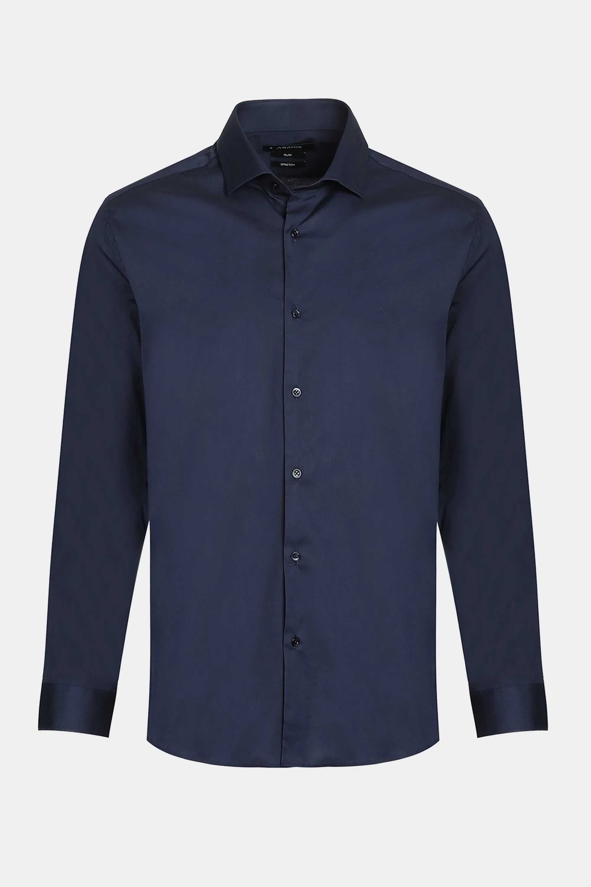CAMISA MAS ML SLIM TRICOLINE STRETCH MARINHO