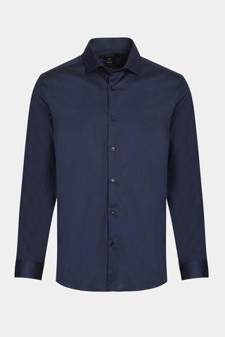 CAMISA MAS ML SLIM TRICOLINE STRETCH MARINHO