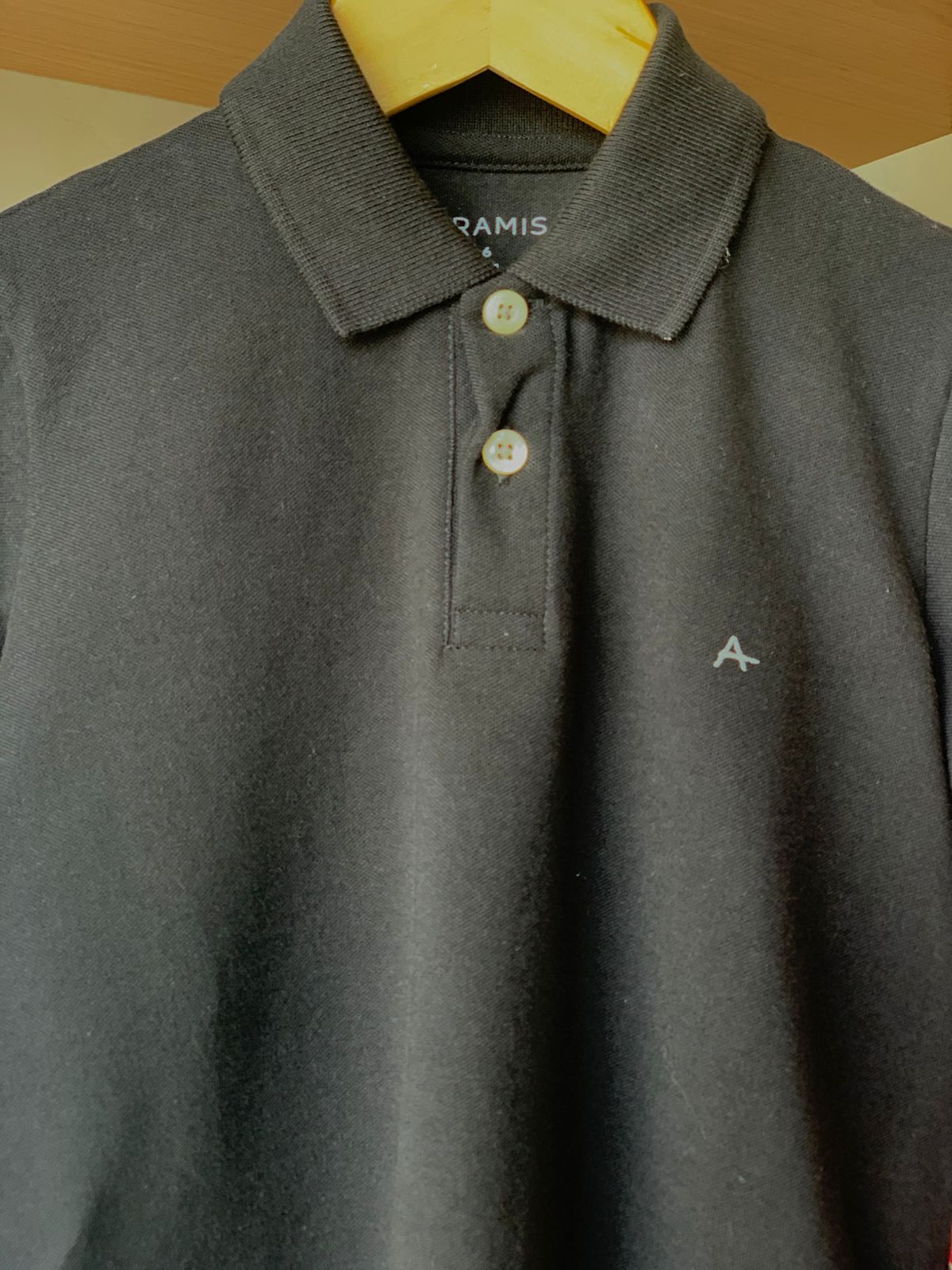 POLO MAS MC ARAMIS INF BASICA PRETO