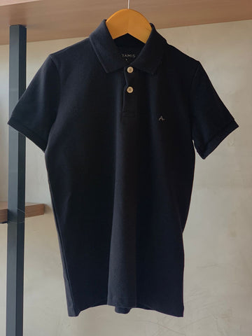 POLO MAS MC ARAMIS INF BASICA PRETO