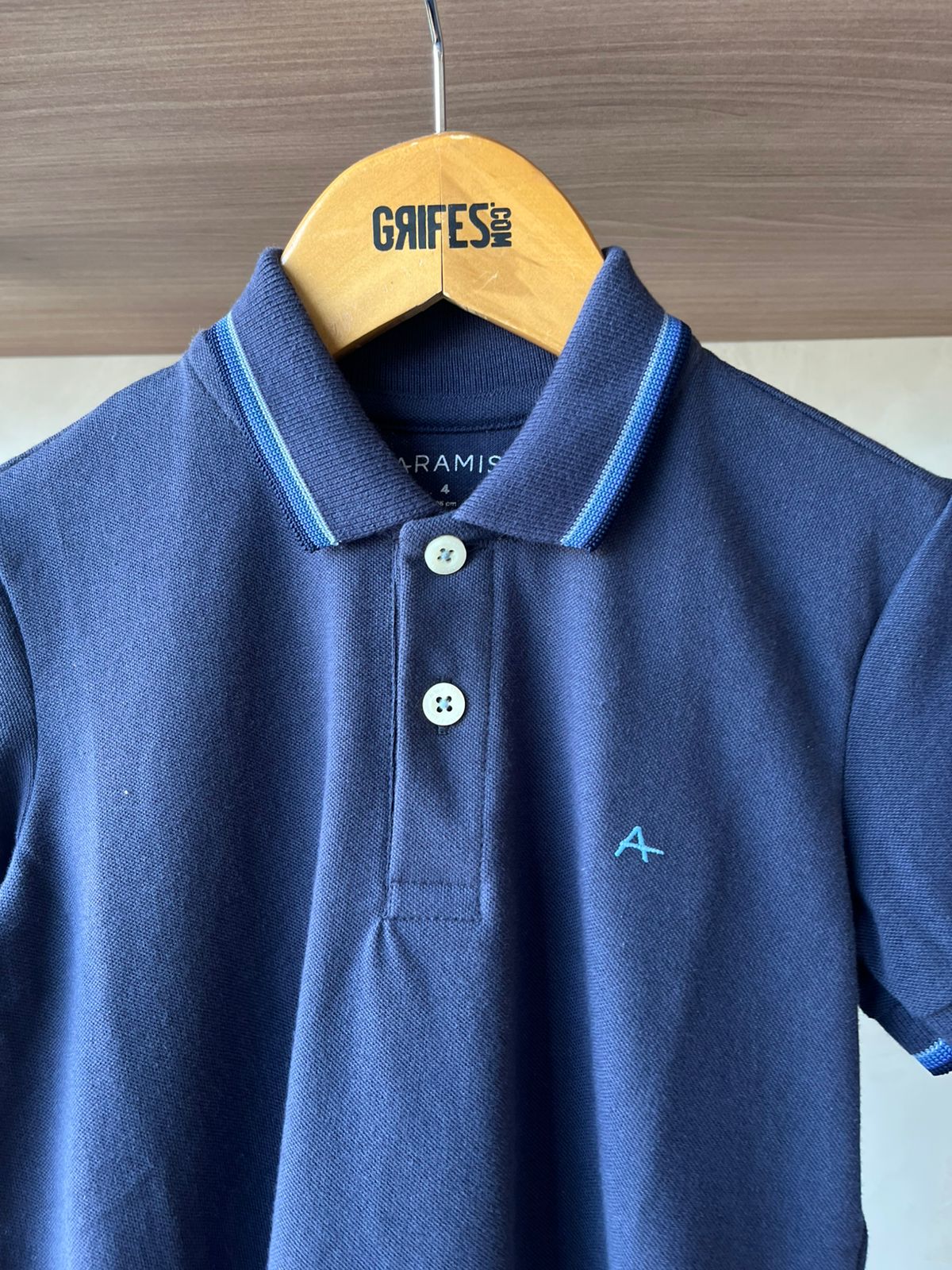 POLO MAS MC ARAMIS INF BASICA 4 FRISOS NAVY/NAVY