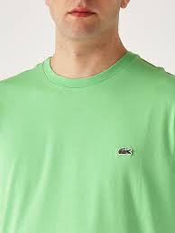 CAMISETA LACOSTE MC MASC BASICA VERDE CLARO TTF