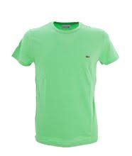 CAMISETA LACOSTE MC MASC BASICA VERDE CLARO TTF