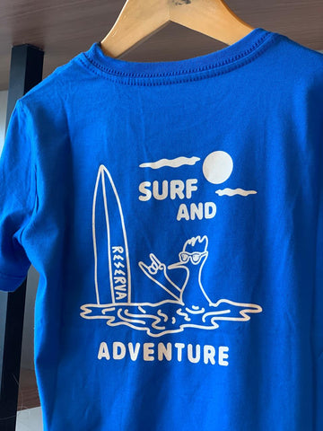 CAMISETA RSV MINI EST SURF AND ADVENTURE AZUL ROYAL