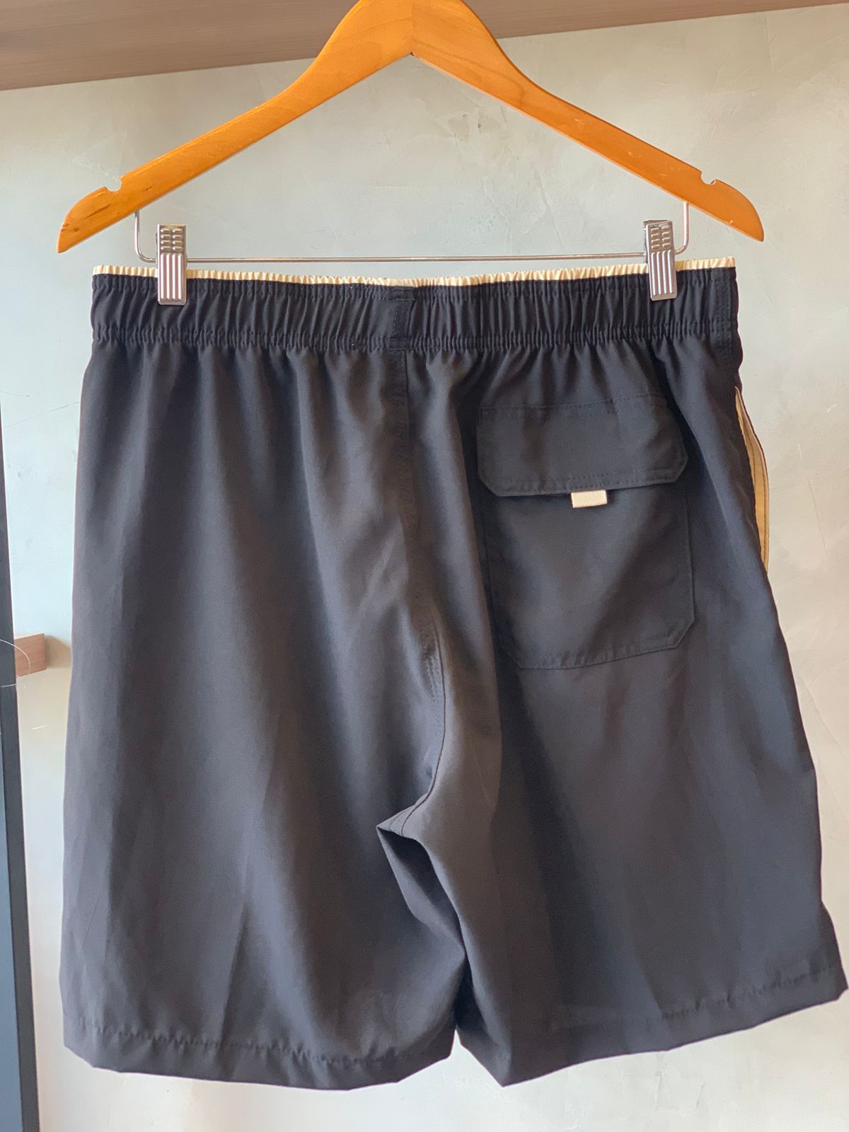 SHORT TACTEL MASC LISO JAIAL PRETO/KHAK