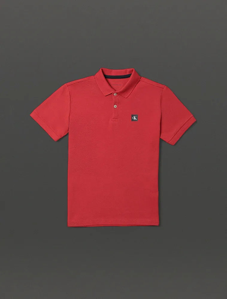 POLO CKJ KIDS MAS MC PREMIUM VERMELHO