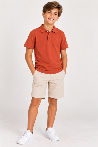 POLO OGOCHI INF MC SLIM ESSENCIAL TERRA 1536