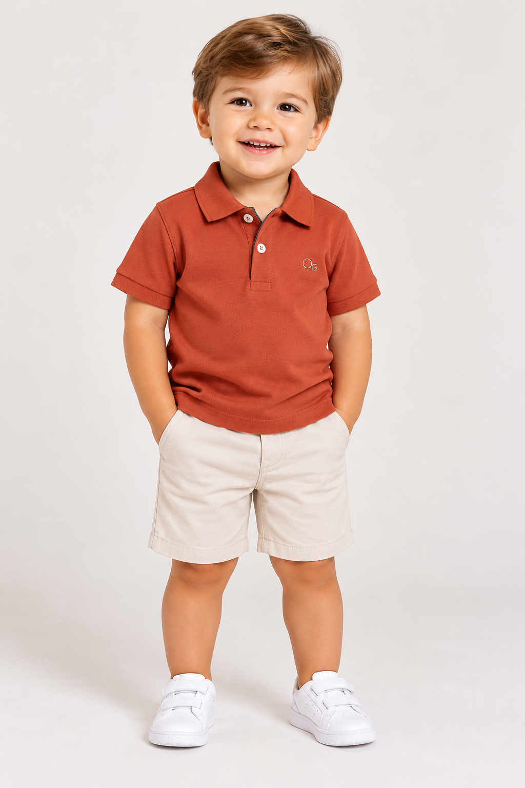 POLO OGOCHI INF MC SLIM ESSENCIAL TERRA 1536
