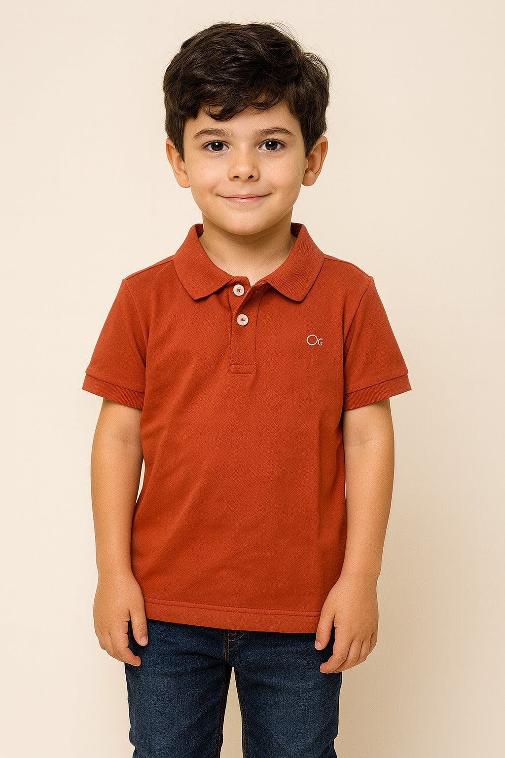 POLO OGOCHI INF MC SLIM ESSENCIAL TERRA 1536