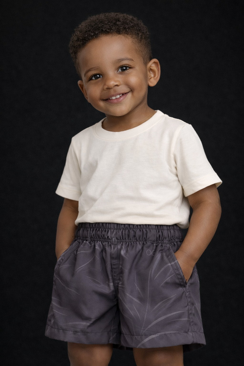 BERMUDA OGOCHI INF BOXER EST ESSENCIAL PRETO 9831