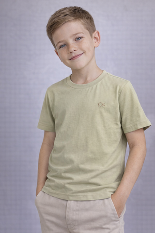 CAMISETA OGOCHI INF MC ESSENCIAL VERDE CLARO 0828