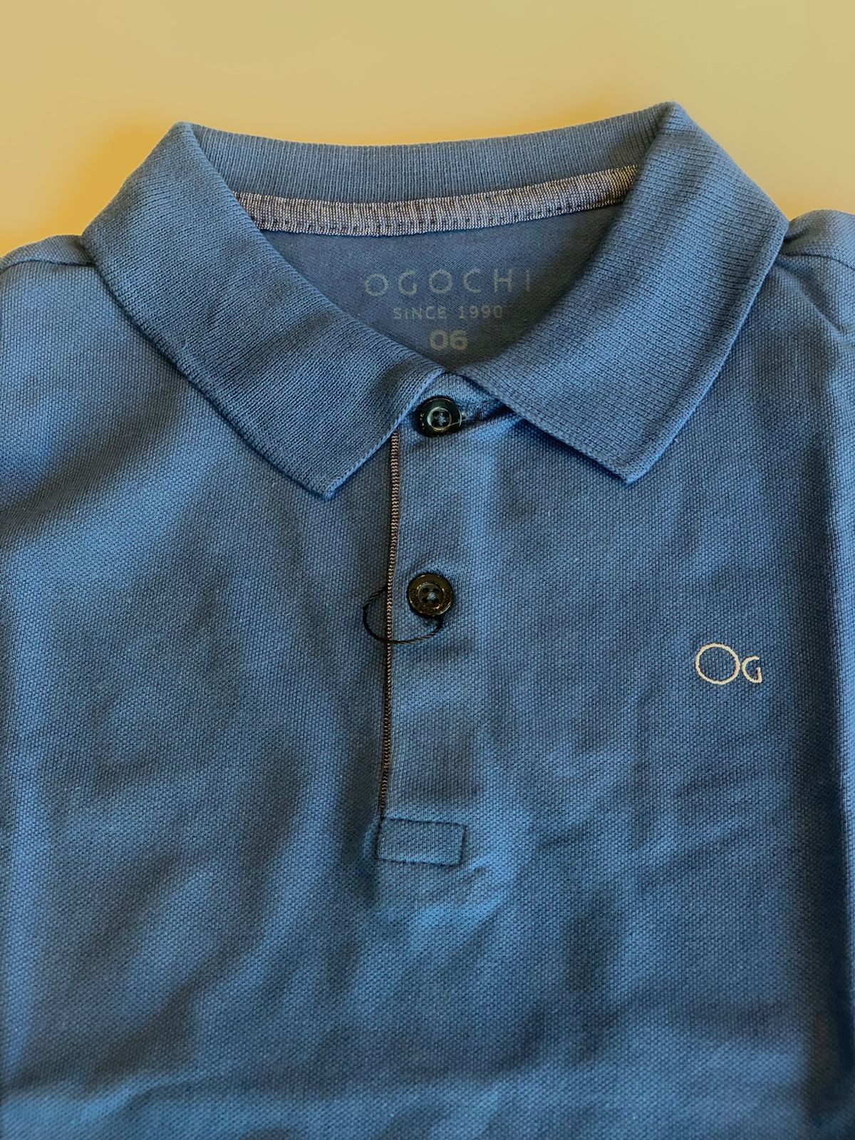 POLO OGOCHI INF MC SLIM ESSENCIAL AZUL MEDIO 4042