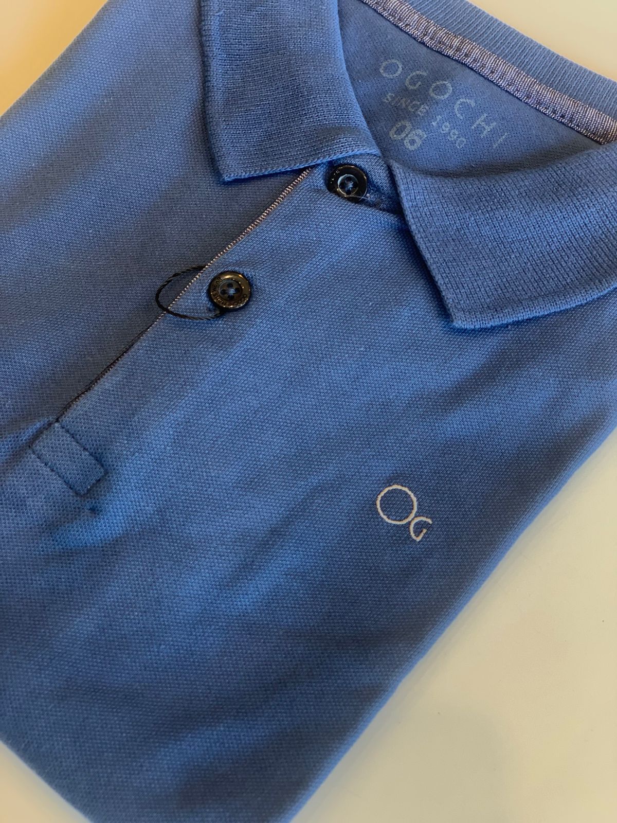 POLO OGOCHI INF MC SLIM ESSENCIAL AZUL MEDIO 4042