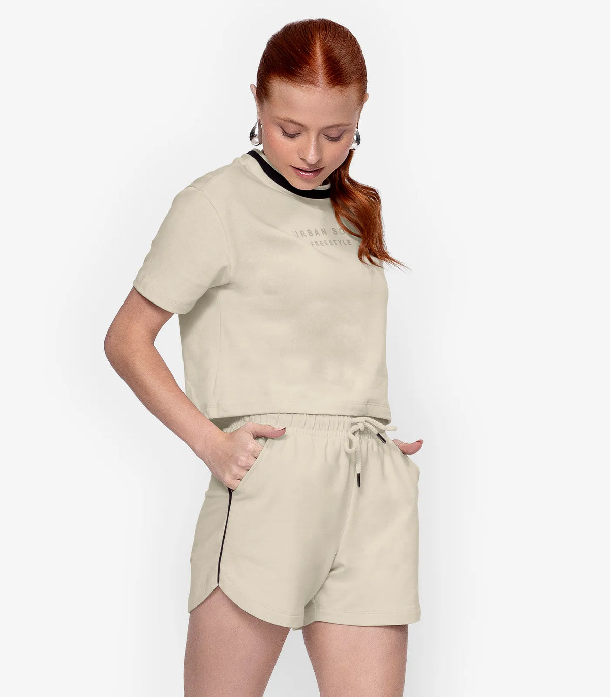 CONJ FEM JUV BL FREESTYLE E SHORT MLT GELO