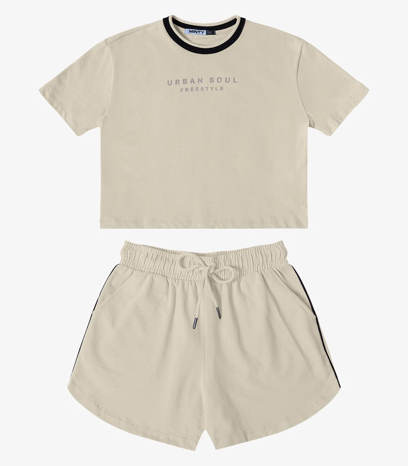 CONJ FEM JUV BL FREESTYLE E SHORT MLT GELO