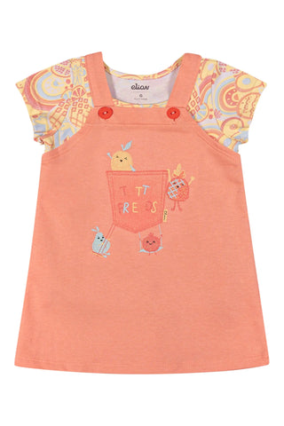 CONJ FEM BL EST VESTIDO MLT TUTTI FRENDS LARANJA