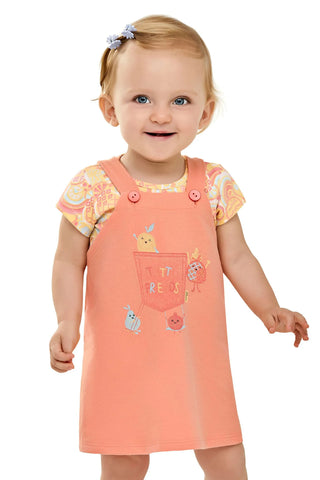 CONJ FEM BL EST VESTIDO MLT TUTTI FRENDS LARANJA