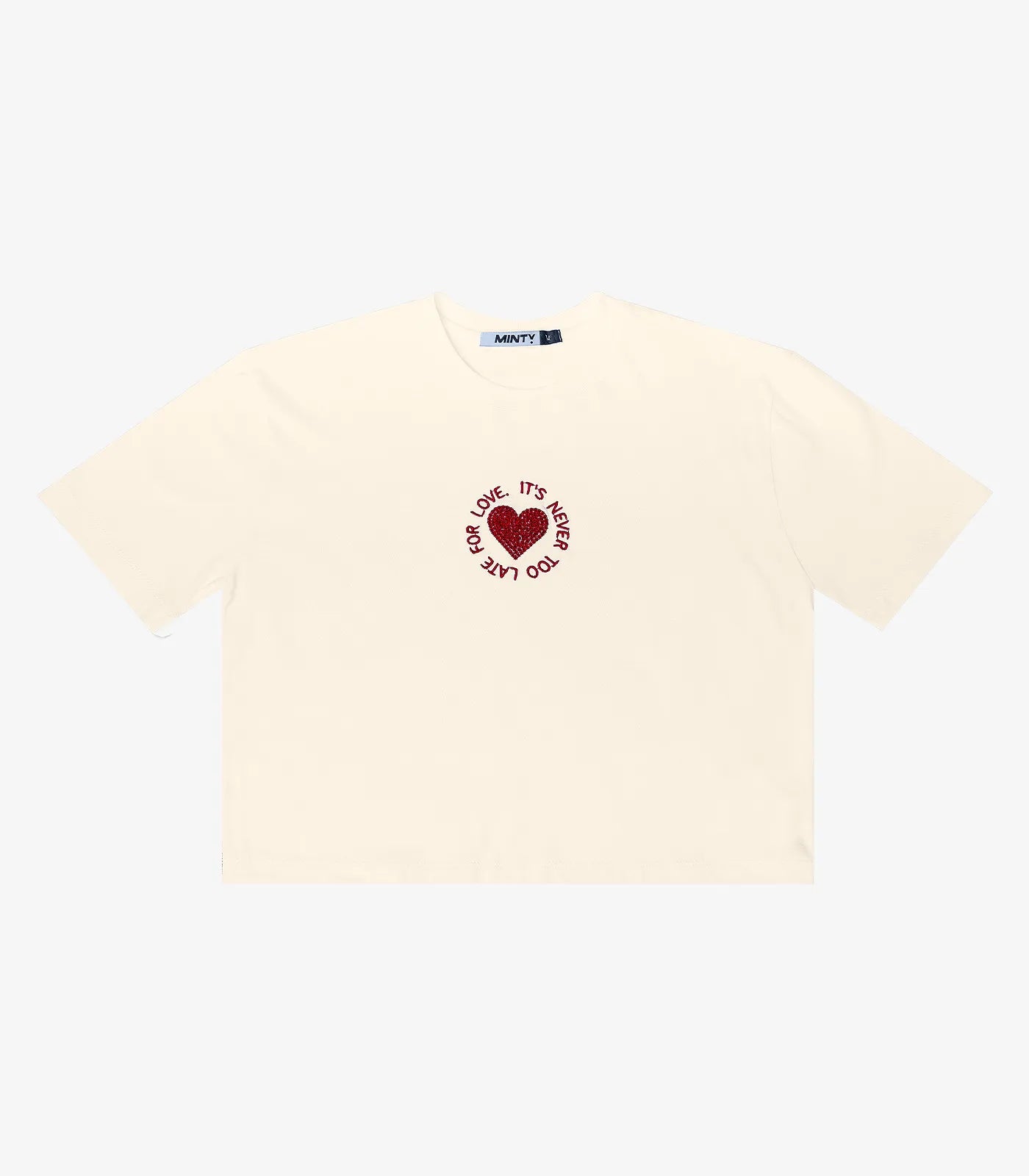BLUSA FEM JUV CORACAO LANT ITS NEVER OFF WHITE