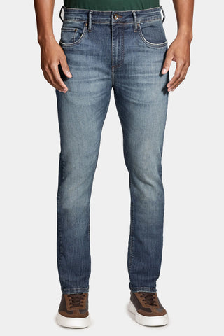 CALCA JNS SLIM BLUE DIRTY ESCURA ARAMIS AZUL ESCURO