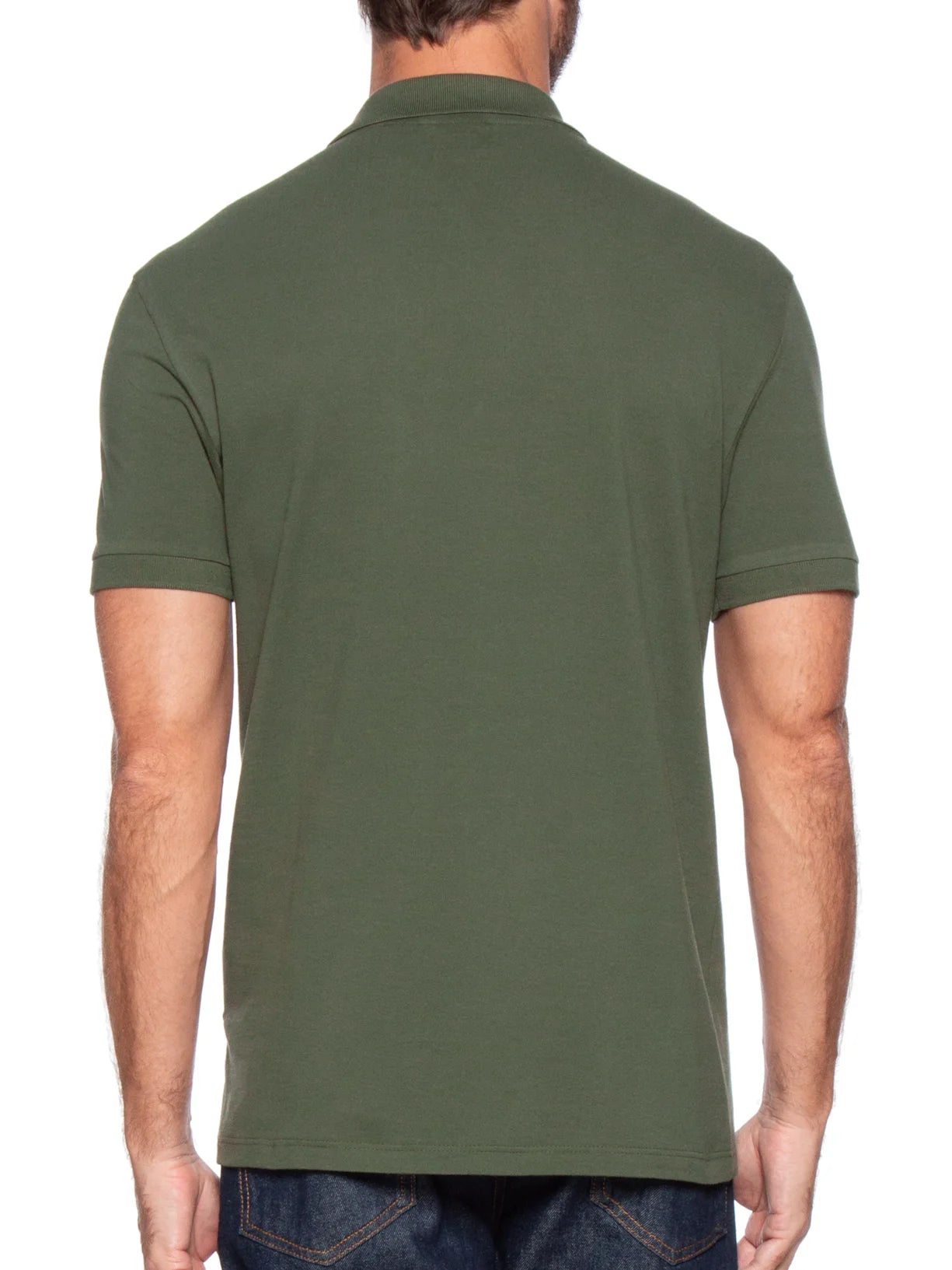 POLO MAS MC PIQUET ZIPER ARAMIS VERDE AMAZONIA