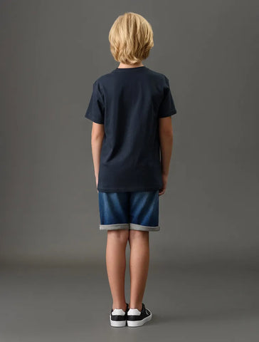 CAMISETA CKJ KIDS MC MAS NO BOUNDARIES MARINHO