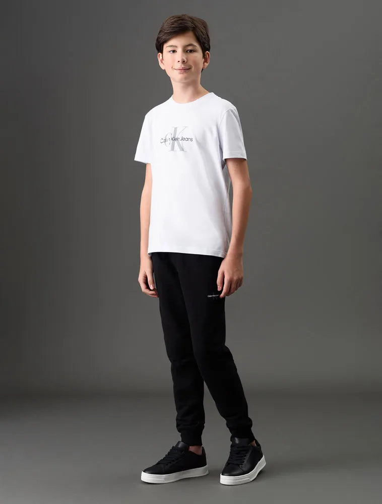 CAMISETA CKJ KIDS MAS MC LOGO REISSUE BRANCO