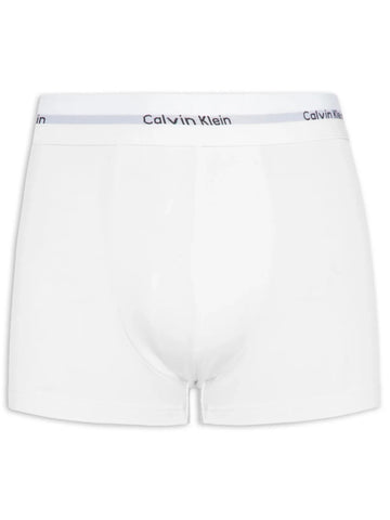 CUECA CKJ MAS TRUNK MODAL MODERN LOGO CK BRANCO