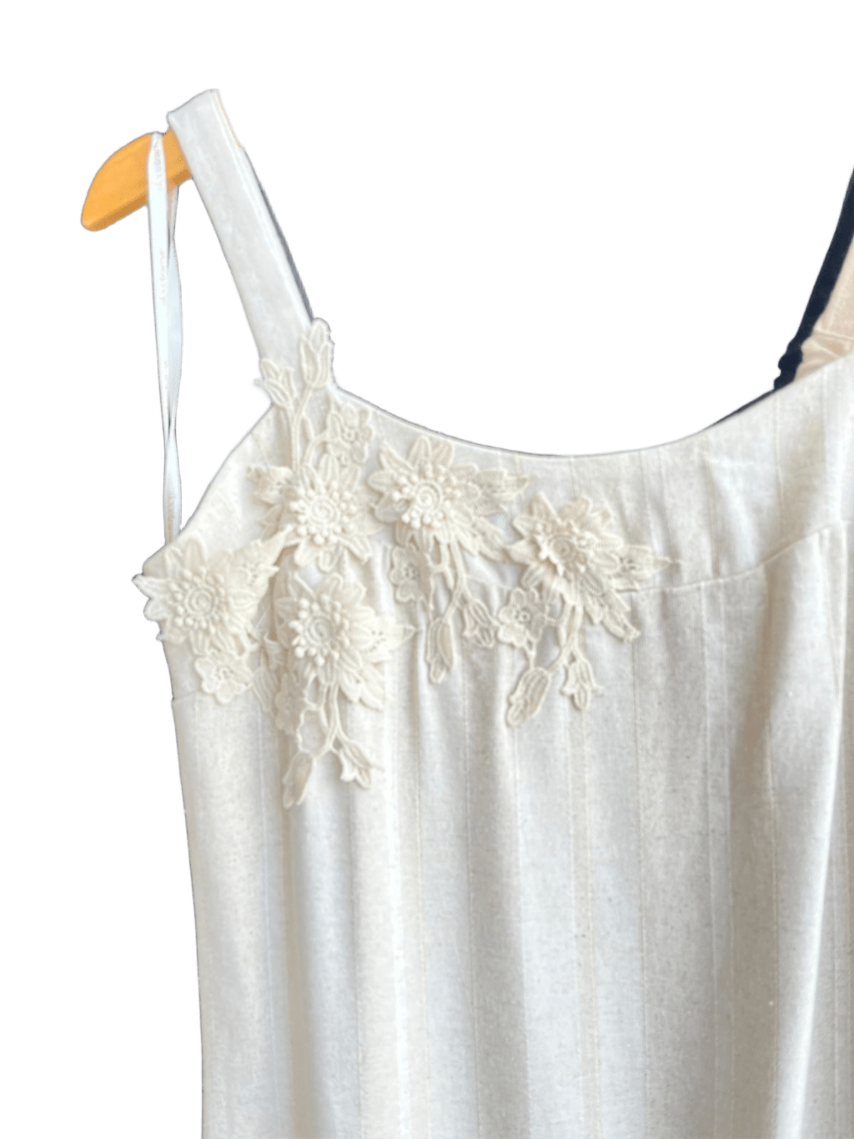 VESTIDO MIDI ALCA PLANO LINEN SHINE NATURAL
