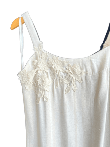 VESTIDO MIDI ALCA PLANO LINEN SHINE NATURAL