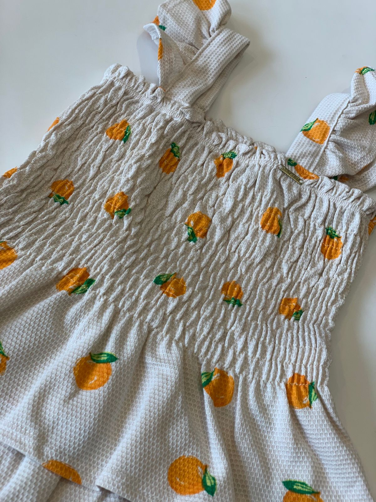 CONJ FEM BL LASTEX SHORT EST TANGERINAS BEGE