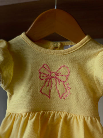 BODY FEM BB MC DET RENDA BORD BORBOLETA AMARELO