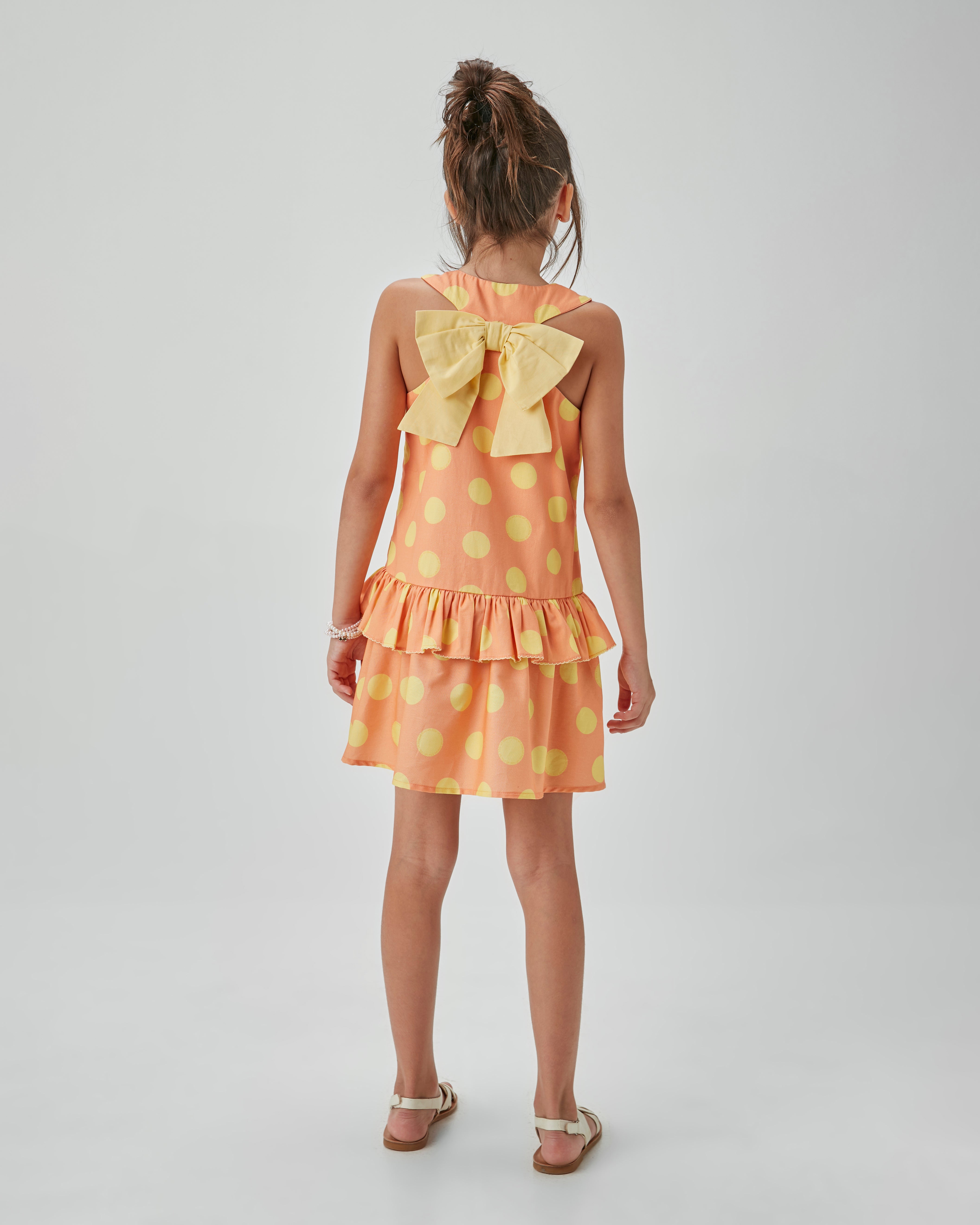 VESTIDO JUMPER BAB LACO TRIC EST POA PESSEGO