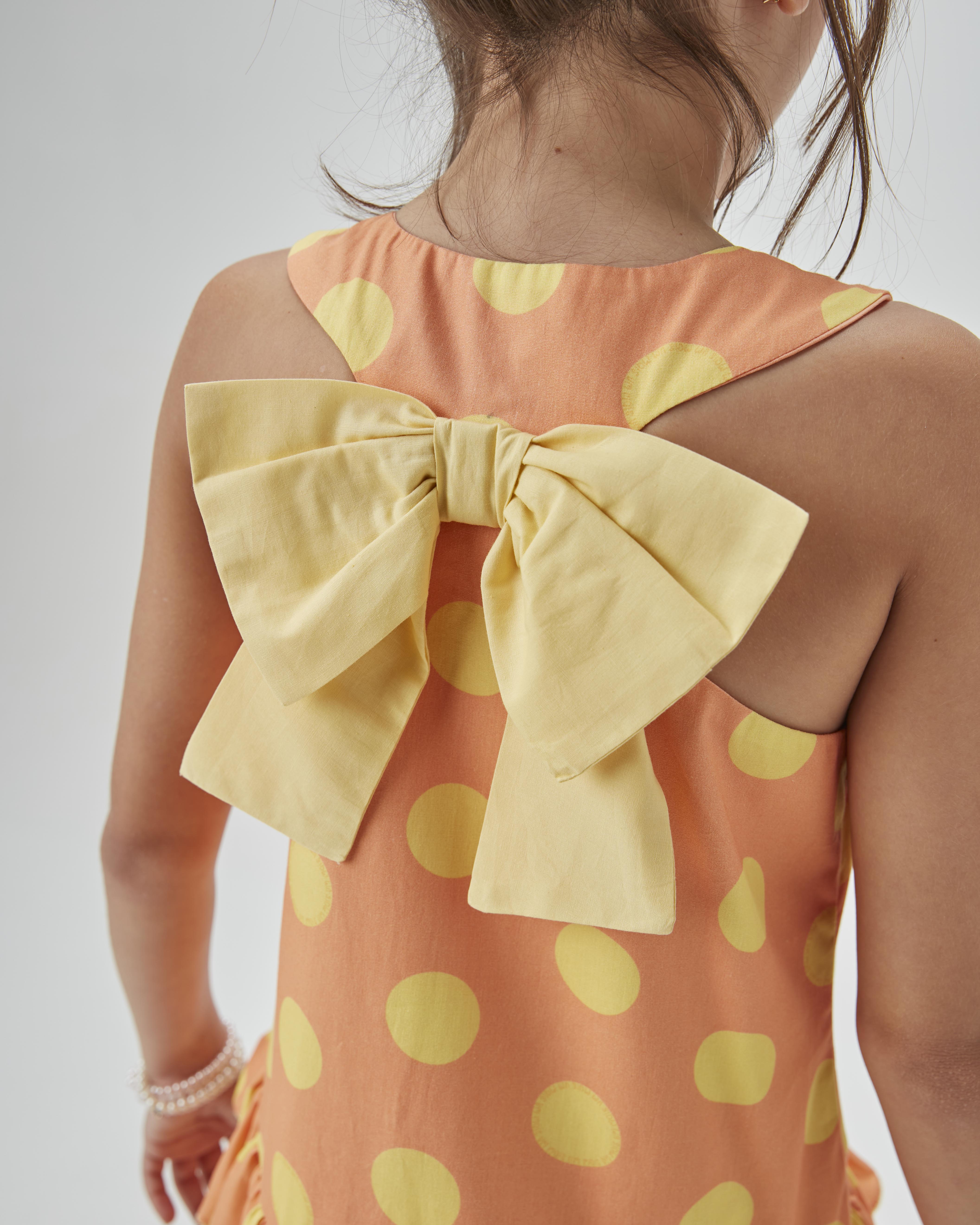 VESTIDO JUMPER BAB LACO TRIC EST POA PESSEGO