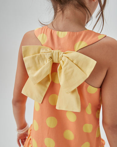 VESTIDO JUMPER BAB LACO TRIC EST POA PESSEGO