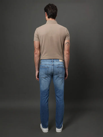 CALCA CKJ MAS JEANS SKINNY 5 POCKETS AZUL MEDIO