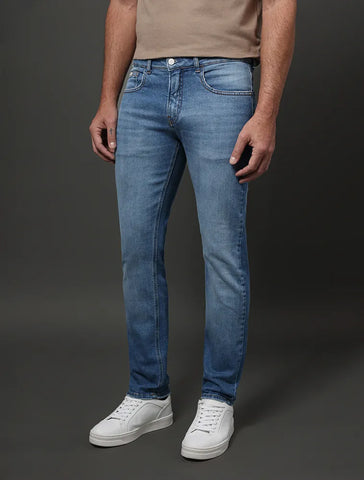 CALCA CKJ MAS JEANS SKINNY 5 POCKETS AZUL MEDIO