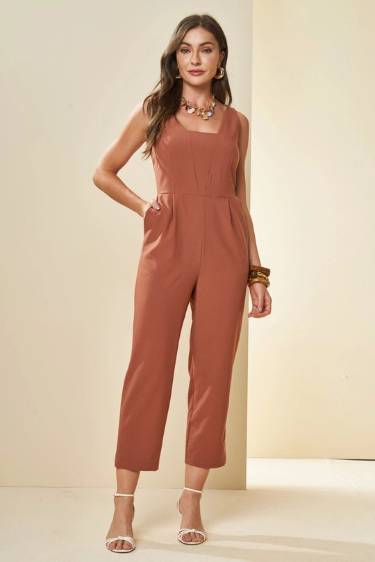 MACACAO SM EM PLANO ALFAIATARIA COMFY CACAU