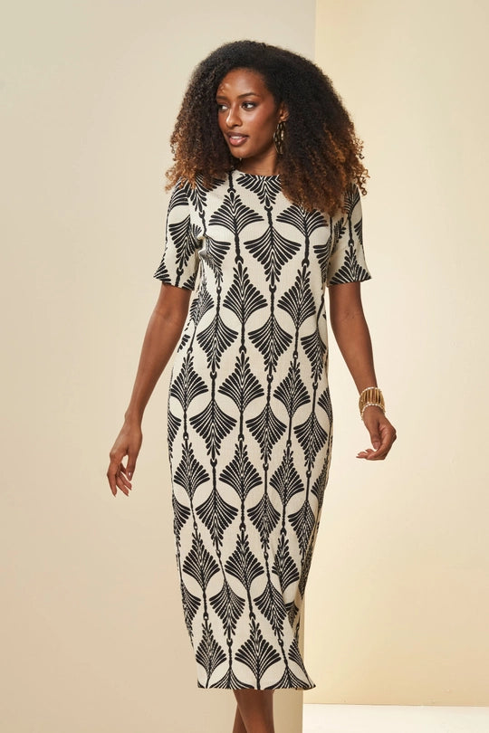 VESTIDO MIDI MC RIBANA EST BOHO CHIC PRETO BOHO CHIC