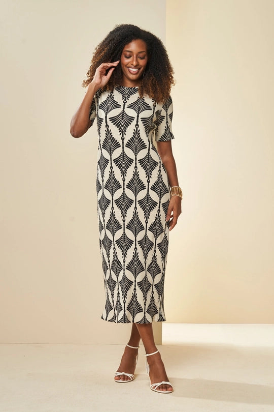 VESTIDO MIDI MC RIBANA EST BOHO CHIC PRETO BOHO CHIC
