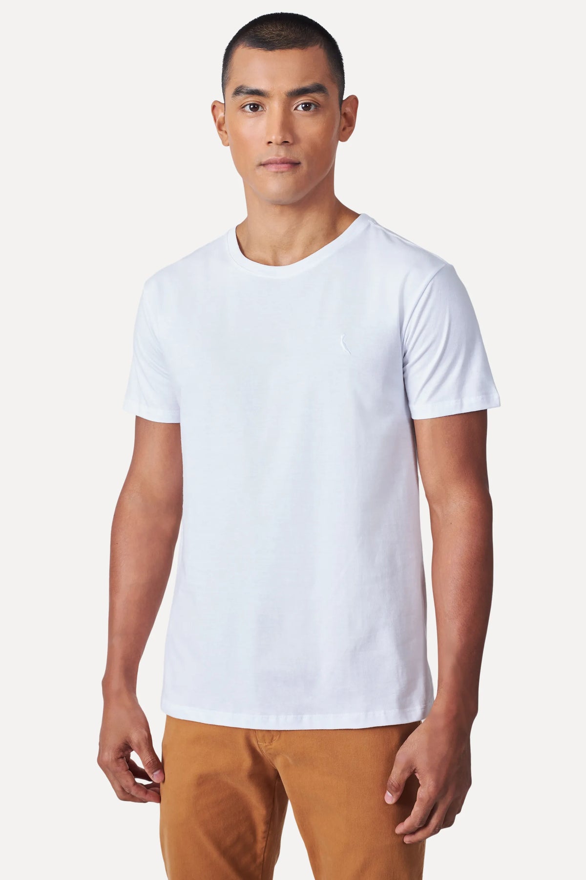 CAMISETA RSV MAS MC SUPER SLIM CARECA BRANCO