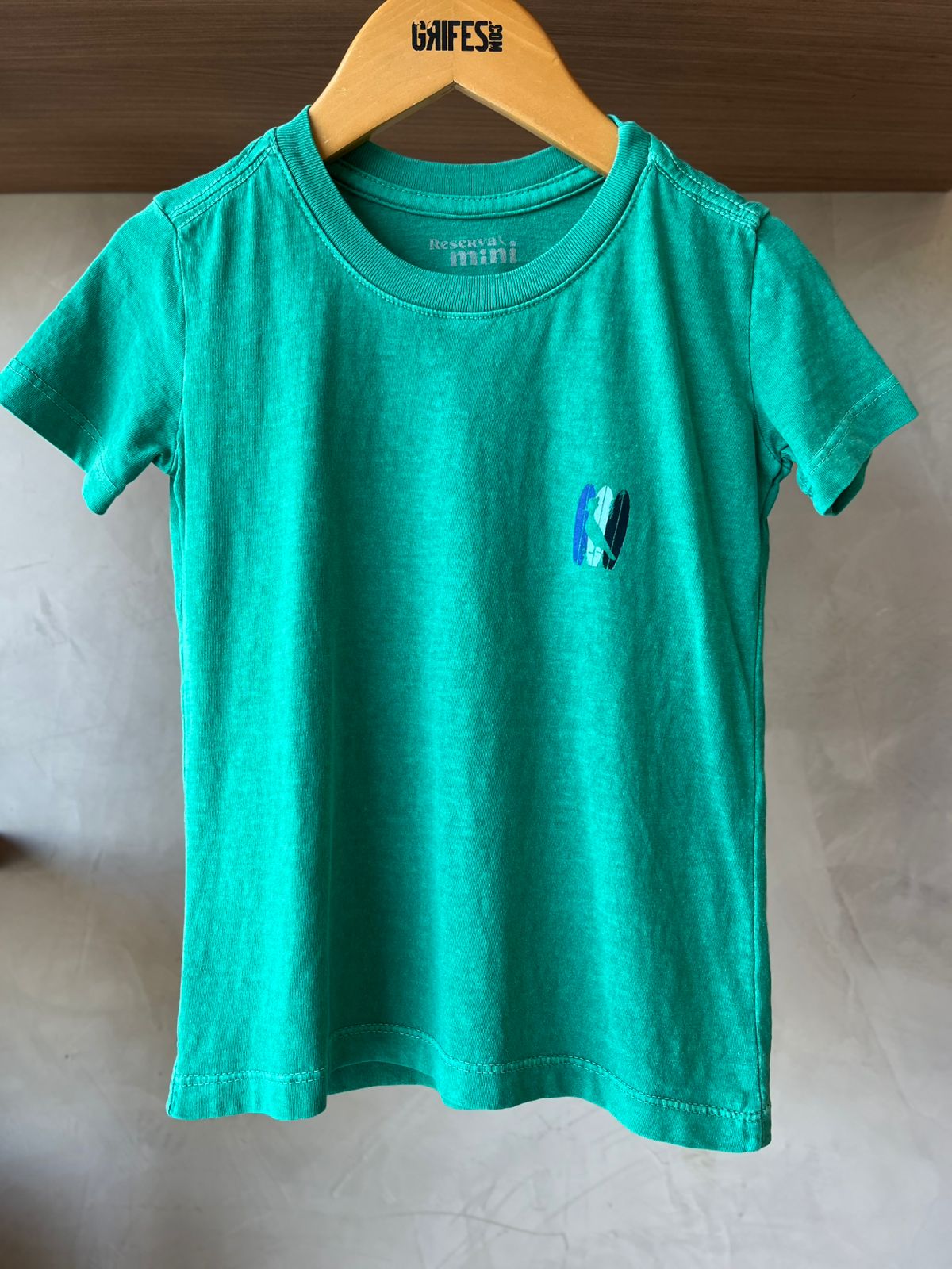 CAMISETA RSV MINI ESTAMPADA POWER TRIO VERDE BANDEIRA